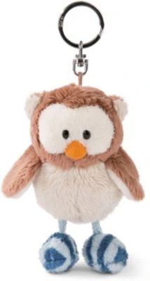 Eule Oscar 10cm Schlüsselanhänger Mit Mit Drehbarem Kopf, Plüsch (46090)