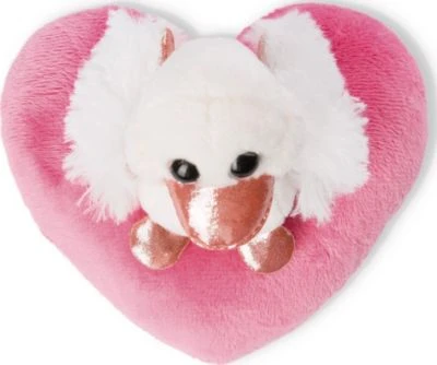 NICI Love Schwan Auf Herz GREEN, Weiß, 10 Cm (48264) 2 NICI Love Schwan Auf Herz GREEN, Weiß, 10 Cm (48264) – Bild 2