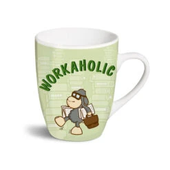 Nici 29755 Porzellantasse Schaf Workaholic Fancy Mugs Kaffeetasse Teetasse