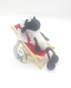 Nici 34346 Shaun Das Schaf 15cm Auf Liegestuhl (verstellbar) Plüsch Kuscheltier -Nici 34346 1