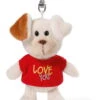 Nici 40181 Schlüsselanhänger Hund I Love You Ca 10cm Plüsch