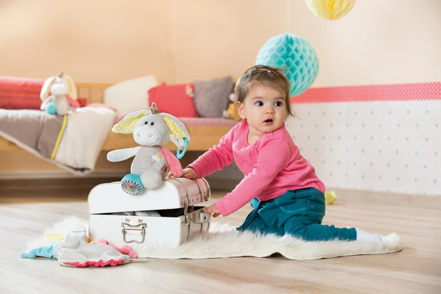 Nici 42076 Activity Schmusetier Esel Muli Ca 23cm Plüsch Kuscheltier 3m+ 2 Nici 42076 Activity Schmusetier Esel Muli Ca 23cm Plüsch Kuscheltier 3m+ – Bild 2