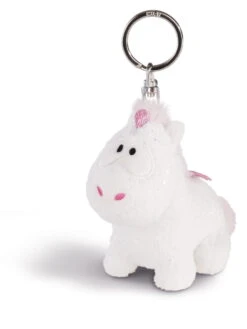 Nici 43250 Schlüsselanhänger Einhorn-Baby Theofina Glitzernd Sitzend Ca 10cm Plüsch