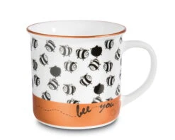 Nici 21 Nici 45041 Porzellantasse Metallic "Bee You" Bronze Metallic Bienen