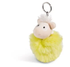 Nici 45412 Schlüsselanhänger Lama Baby Cloudi Wendeplüsch Ca 11cm Gelb