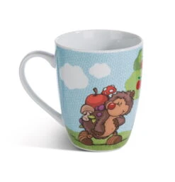 Nici 49166 Tasse Igel Hetch Hogan & Regenbogen Porzellan 310ml Forest Friends -Nici 49166 03 ZA weiss 1966x2048