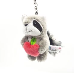 Nici 90792 Schlüsselanhänger Waschbär Rod Mit Apfel 10cm Plüsch Taiwan Limited -Nici 90792 2