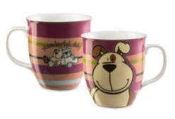 Nici 27609 Porzellantasse Hund Mischling Kaffeetasse Teetasse